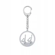 Breloki - Srebrny Brelok Pływanie Synchroniczne GRAWER - miniaturka - grafika 1