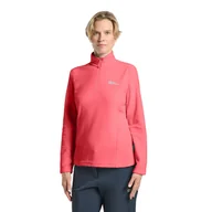 Bluzy damskie - Damska bluza polarowa Jack Wolfskin TAUNUS HZ W sunset coral - XS - miniaturka - grafika 1