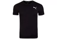 Koszulki męskie - Puma  Koszulka Męska T-Shirt Ess Small Logo Tee Black 586668 51 M - miniaturka - grafika 1