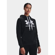 Bluzy sportowe damskie - Bluza fitness damska UNDER ARMOUR Rival Fleece Logo z kapturem - miniaturka - grafika 1