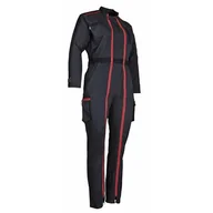 Kombinezony - LMA Workwear 4114 COLLINE dwukolorowy kombinezon damski, rozmiar S, szary/czarny - miniaturka - grafika 1