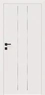 Drzwi wewnętrzne - Dre Drzwi Wewnętrzne Pełne Galeria Alu 30 Okleina Biała Mat - miniaturka - grafika 1