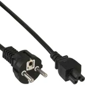 Kable - Kabel zasilający InLine Typ F German -" Mikey Mouse" laptop Plug czarny 16656D - miniaturka - grafika 1