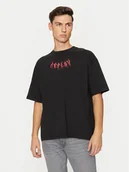 Koszulki męskie - REPLAY T-Shirt M6878 .000.2660 Czarny Regular Fit - miniaturka - grafika 1