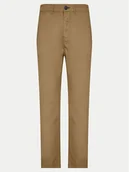 Spodnie męskie - Napapijri Chinosy M-Puyo NP0A4H98 Brązowy Slim Fit - miniaturka - grafika 1