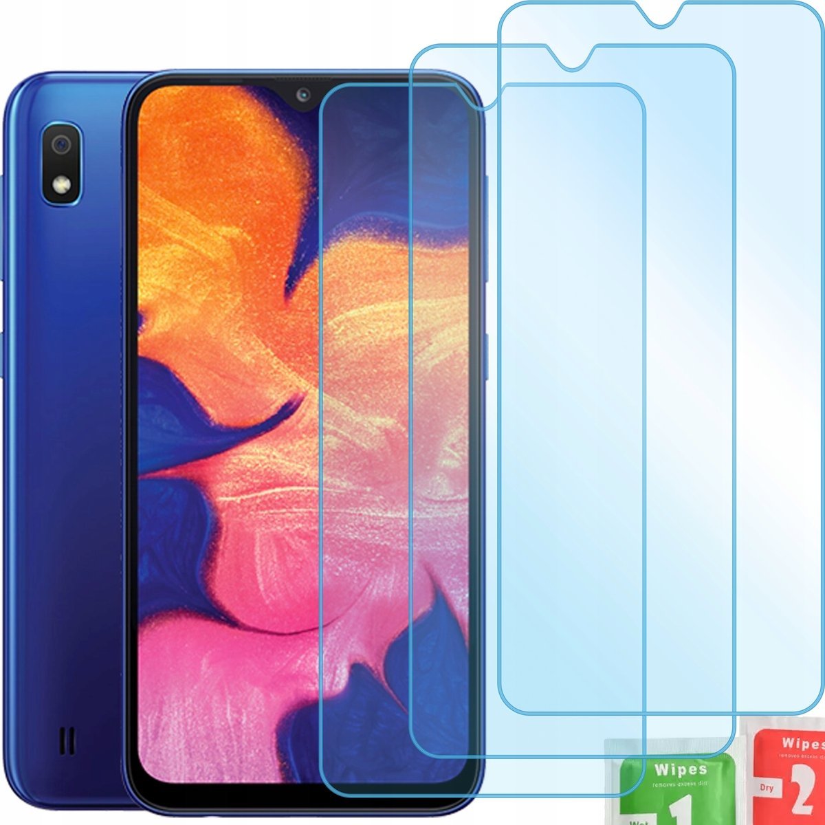 SZKŁO 9H do Samsung Galaxy A10 zestaw 3 sztuki