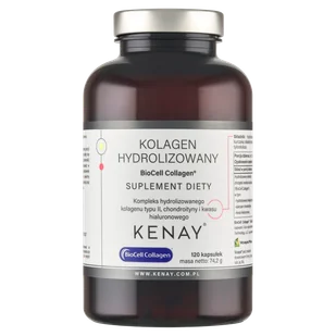 Kenay Kolagen Hydrolizowany Typu II Biocell Collagen, 120 kapsułek - Włosy, skóra, paznokcie - miniaturka - grafika 1
