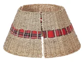 Ozdoby bożonarodzeniowe - BELIANI Osłonka na stojak pod choinkę naturalna trawa morska ⌀45 cm ręcznie robiona okrągła dekoracja świąteczna boho do mieszkania - miniaturka - grafika 1