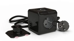 Allocacoc PowerCube listwa zasilająca 3m USB czarna 2404BK/FREUPC - Przedłużacze i rozgałęźniki - miniaturka - grafika 3