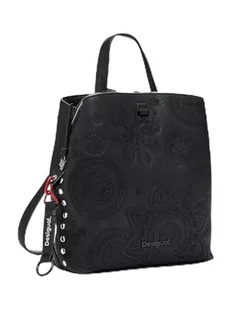 Desigual Women's Accessories PU plecak mini, czarny, jeden rozmiar - Torebki damskie - miniaturka - grafika 1