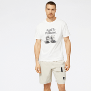 Koszulki męskie - Koszulka męska New Balance MT23569WT  biała - miniaturka - grafika 1