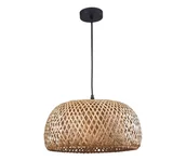 Lampy sufitowe - Żyrandol na lince KORFU 1xE27/20W/230V śr. 38 cm bambus - miniaturka - grafika 1