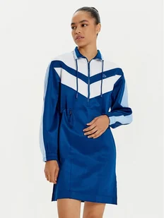 Lacoste Sukienka dzianinowa EF4946 Niebieski Relaxed Fit - Sukienki - miniaturka - grafika 1