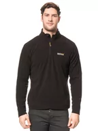 Odzież trekkingowa męska - Regatta Bluza polarowa "Thompson" w kolorze czarnym - miniaturka - grafika 1