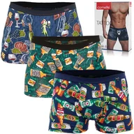 Majtki męskie - Cornette Bokserki Męskie 280 Alkohole Bawełniane 3pak Rozmiar M - miniaturka - grafika 1