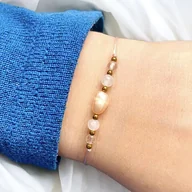 Bransoletki - Bransoletka z Perłą, Jadeitem, Cytrynem i Hematytem - Życie w Obfitości - miniaturka - grafika 1