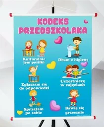 Plansza- Kodeks przedszkolaka - Pomoce naukowe - miniaturka - grafika 1