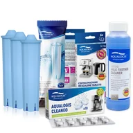 Akcesoria i części do ekspresów do kawy - Zestaw do Jura, AL-Blue 3szt, Decalc New 6tab, Latteo250ml, Cleaneo 10tab - miniaturka - grafika 1