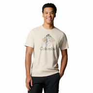 Koszulki męskie - Męska koszulka Columbia Rapid Ridge Graphic dark stone - XL - miniaturka - grafika 1