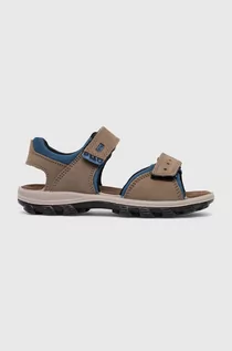 Buty dla chłopców - Primigi sandały skórzane dziecięce kolor brązowy - grafika 1