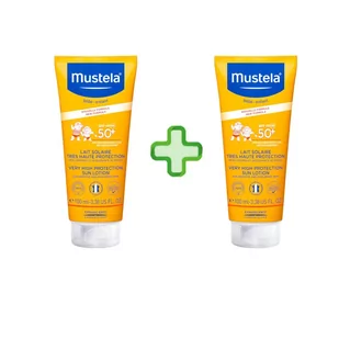 Mustela zestaw DLA CAŁEJ RODZINYmleczko przeciwsłoneczne spf50+ 2 x 100ml - Balsamy i kremy do opalania - miniaturka - grafika 1