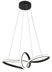 Adila - lampa wisząca alu czarny mat 339001-30    w koszyku) - Lampy sufitowe - miniaturka - grafika 1