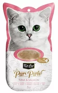 Mokra karma dla kotów - Kit Cat Kit Cat PurrPuree Tuna & Salmon 4x15g Kit Cat |DLA ZAMÓWIEŃ + 99zł GRATIS! - miniaturka - grafika 1