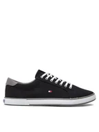 Trampki męskie - Tommy Hilfiger Tenisówki Harlow 1D FM0FM00596 Czarny - miniaturka - grafika 1