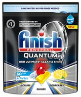 Środki do zmywarek - Finish Quantum Ultimate kapsułki do zmywarki Lemon Sparkle 60 szt - miniaturka - grafika 1