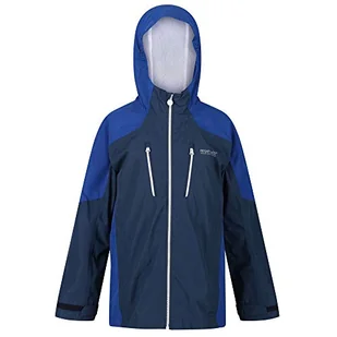 Regatta Unisex dzieci junior kalderdale' siatka z podszewką wodoodporna oddychająca kurtka z kapturem kurtki wodoodporne muszelki Ciemny denim/niebieski morski S - Kurtki i płaszcze dla chłopców - miniaturka - grafika 1