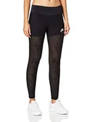 Spodnie damskie - Nike Damskie spodnie sportowe W Nk 7_8 Tght Air Mesh czarny/(biały) M - miniaturka - grafika 1