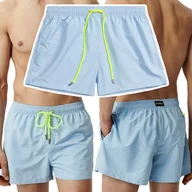 Kąpielówki męskie - Kąpielówki Męskie Neonowe Szorty Plażowe Kąpielowe Spodenki ATLANTIC - XXL - miniaturka - grafika 1