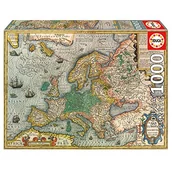 Przewodniki - Puzzle 1000 Stara mapa Europy - miniaturka - grafika 1