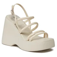 Sandały damskie - Sandały Melissa Melissa Jessie Platform Ad 33994 Beige AV101 - miniaturka - grafika 1