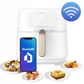 Frytkownice - Frytkownica Beztłuszczowa Airfryer Philips Ovi XXL HD9285 Sterowanie Wi-fi - miniaturka - grafika 1