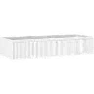 Szafki łazienkowe - Mexen Rivel szafka łazienkowa podumywalkowa 120 cm, 1 szuflada, ryflowana , biała mat - 91A20-12023-1-BF01 - miniaturka - grafika 1