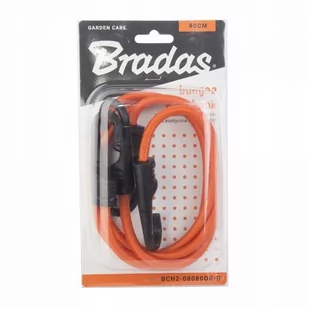 BRADAS Zestaw 2 x guma elastyczna z metalowym hakiem PVC 0,8x80cm 5419 BCH2-08080OR-B - Pozostałe akcesoria do uprawy roślin - miniaturka - grafika 1