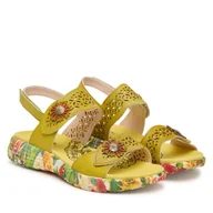 Sandały damskie - Sandały Laura Vita Sanao 53 Zielony - miniaturka - grafika 1