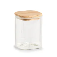 Pojemniki kuchenne - Kwadratowy słoik ze szczelnym wieczkiem, 900 ml - miniaturka - grafika 1