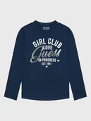 Bluzki damskie - Guess Bluzka J3RI27 K6YW1 Niebieski Regular Fit - miniaturka - grafika 1