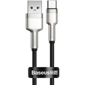 Kable USB - Baseus Cafule Metal Data kabel USB - USB Typ C 66W Quick Charge 25cm czarny (CAKF000001) CAKF000001 - miniaturka - grafika 1