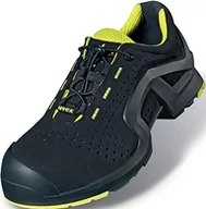 Obuwie robocze - Uvex 1 x-tended Support półbuty ochronne S1 P SRC, buty robocze dla kobiet i mężczyzn, czarne/limonkowe, Czarny Limetka, 45 EU - miniaturka - grafika 1