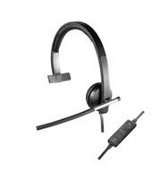 Słuchawki - Logitech Mono H650e czarne - miniaturka - grafika 1