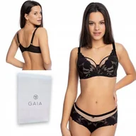 Biustonosze - ﻿GAIA biustonosz półusztywnian Keto 1134 czarny 85B - miniaturka - grafika 1