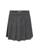 Spódnice - Kids ONLY Spódnica Oxford 15273918 Szary Regular Fit - miniaturka - grafika 1