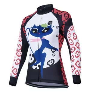 Koszulka rowerowa damska madani Kitten - Bluzy na rower - miniaturka - grafika 1