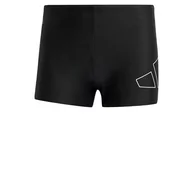 Kąpielówki męskie - adidas Męskie bokserki do pływania Big Bars, 38 czarne, Czarny, 152 - miniaturka - grafika 1