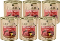 Mokra karma dla psów - Karma mokra dla psa Luger's Daily Pleasures z wołowiną i ziemniakiem zestaw 6 x 800 g - miniaturka - grafika 1