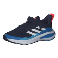 Sneakersy damskie - adidas Fortarun El K sneakersy, ciemnoniebieski FTWR biały jasny niebieski, 1 UK - miniaturka - grafika 1