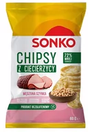 Chipsy - Sonko Chipsy z ciecierzycy wędzona szynka 60 g - miniaturka - grafika 1